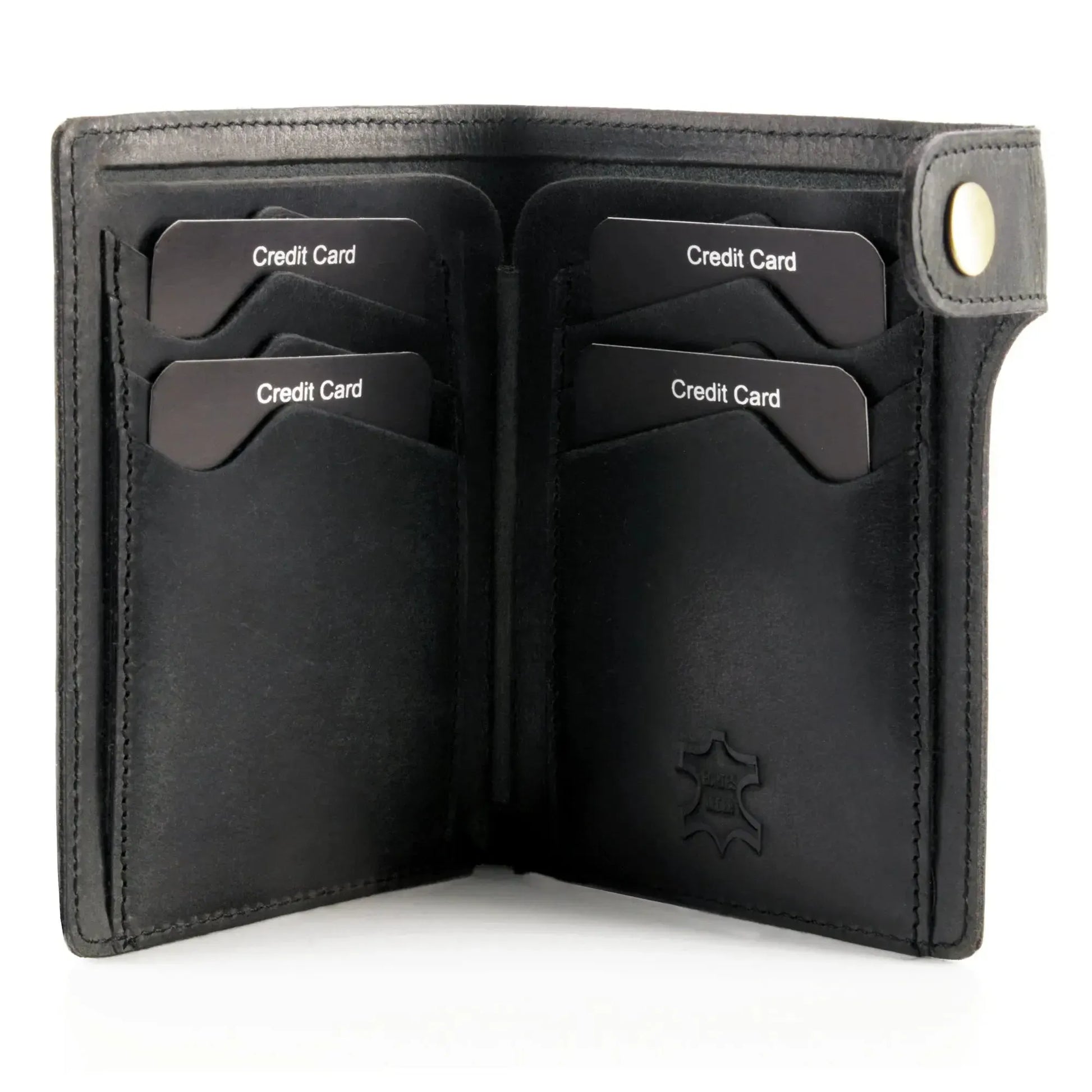 alt
Cartera de cuero para tarjetas con gran compartimento para billetes – 8 ranuras para tarjetas de crédito – Sin plástico – Caja regalo | Denton