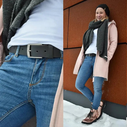 Cinturón de cuero para hombre y mujer – cinturón de piel plena de 35 mm, recortable – Hecho en Alemania | Austin