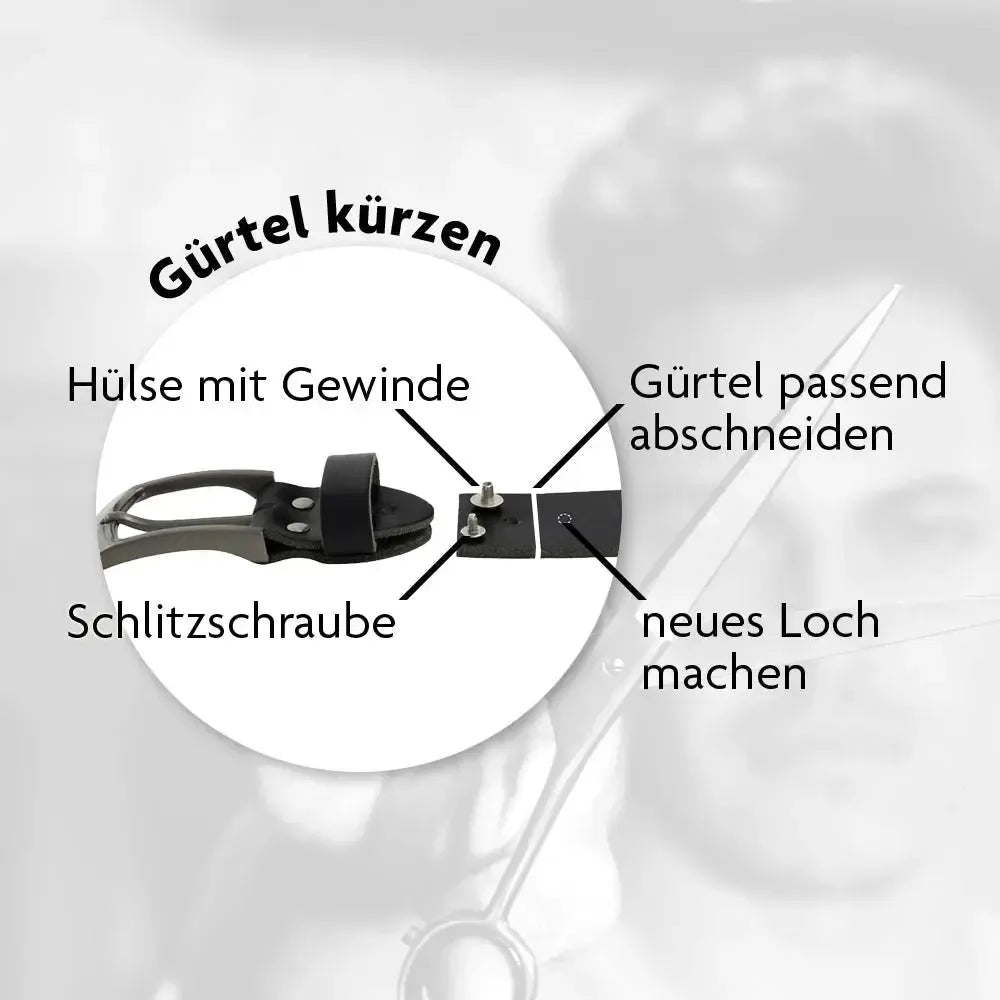 alt
Cinturón de cuero para hombre y mujer – cinturón de piel plena de 35 mm, acortable – Made in Germany | Austin