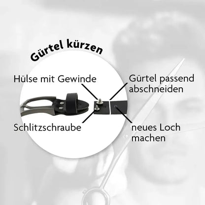 alt
Cinturón de cuero para hombre y mujer – cinturón de piel plena de 35 mm, acortable – Made in Germany | Austin
