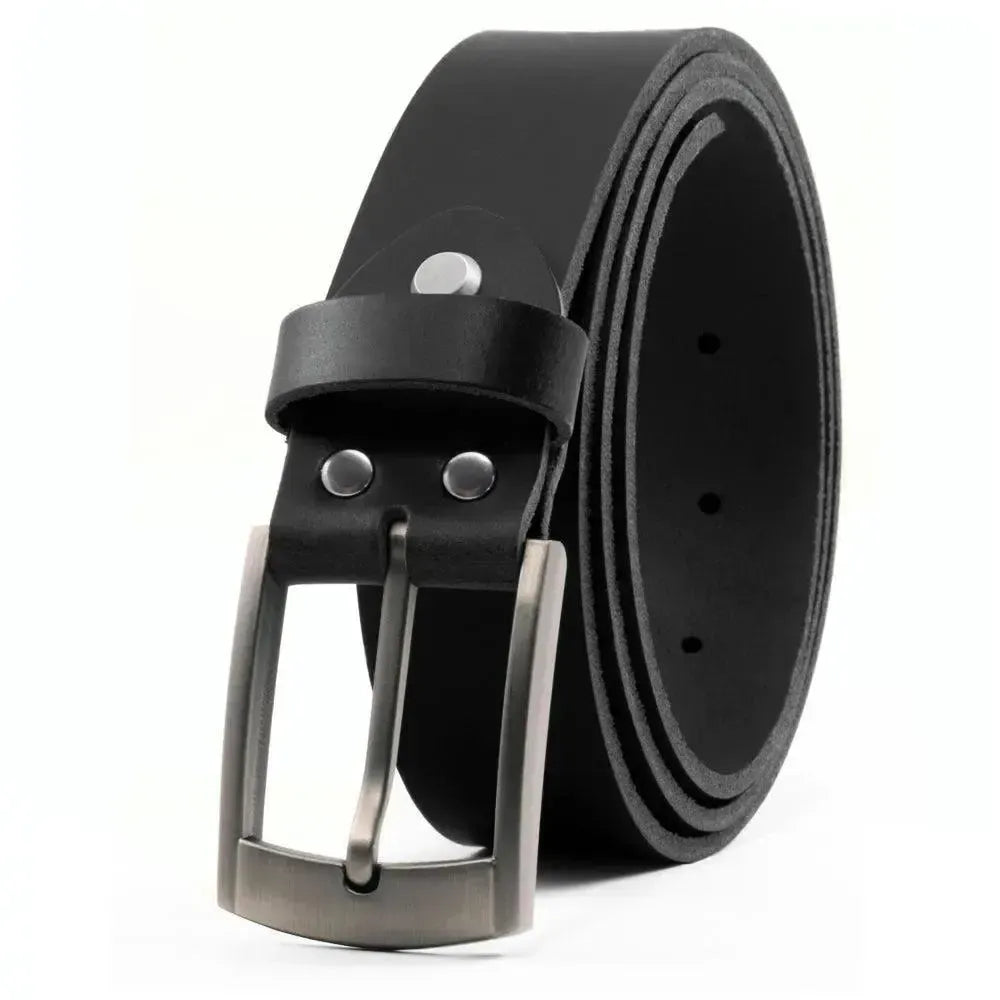 Leather belt for men & women – 35 mm full-grain leather belt, adjustable length – Made in Germany | Austin