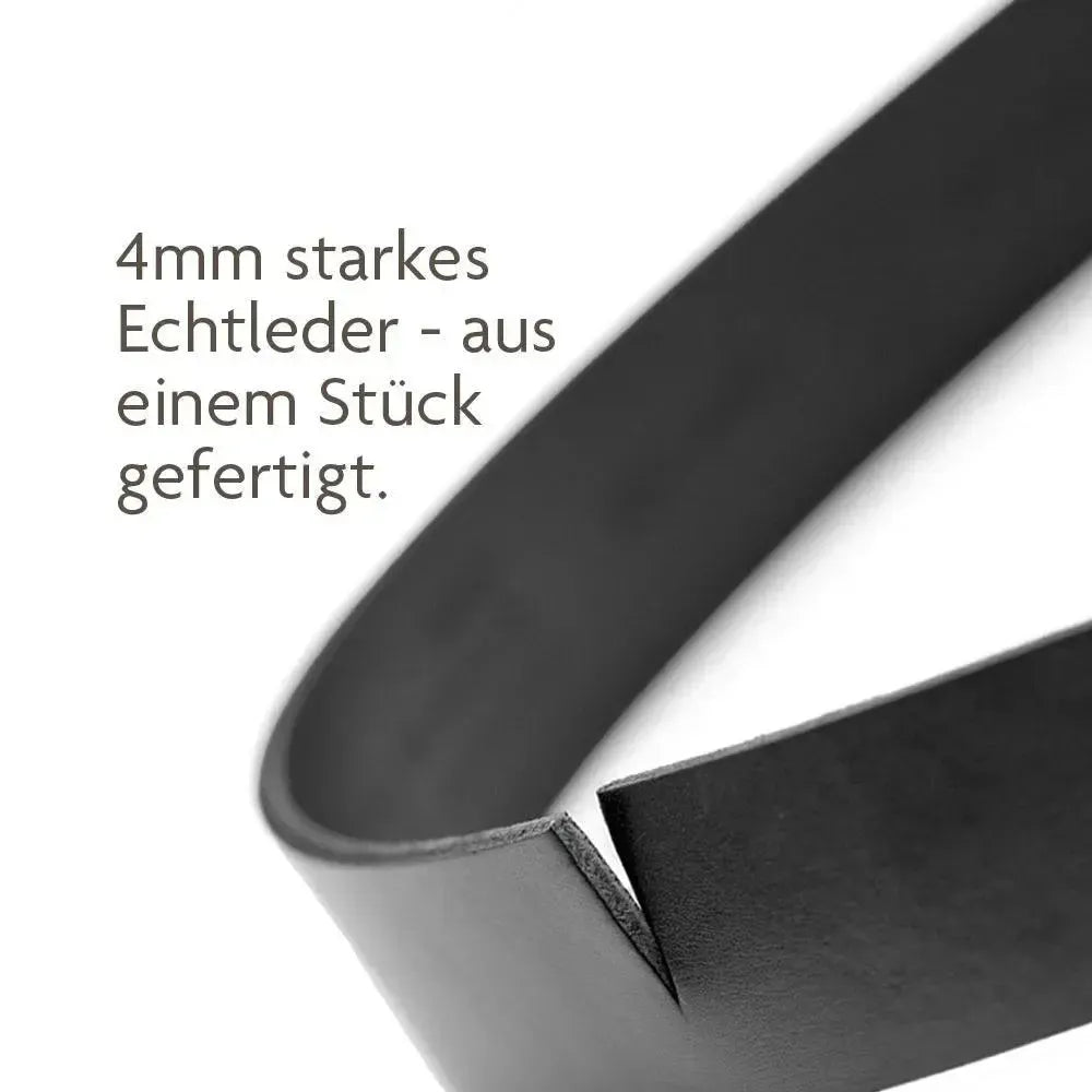 Cinturón de cuero para hombre y mujer – cinturón de cuero macizo de 35 mm acortable – Fabricado en Alemania | Austin