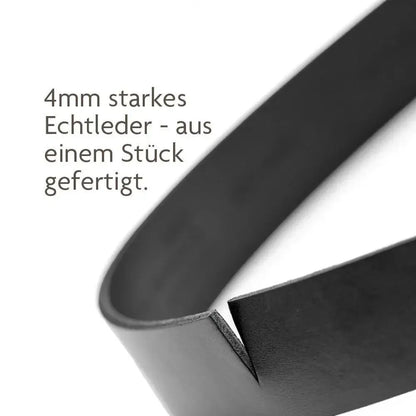 Cinturón de cuero para hombre y mujer – cinturón de cuero macizo de 35 mm acortable – Fabricado en Alemania | Austin