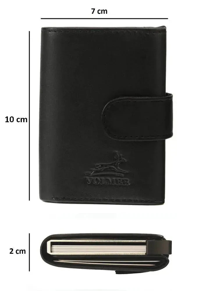 POP-UP Kartenetui aus Leder – Platz für 11 Karten – Scheinfach – RFID-Schutz | VO24