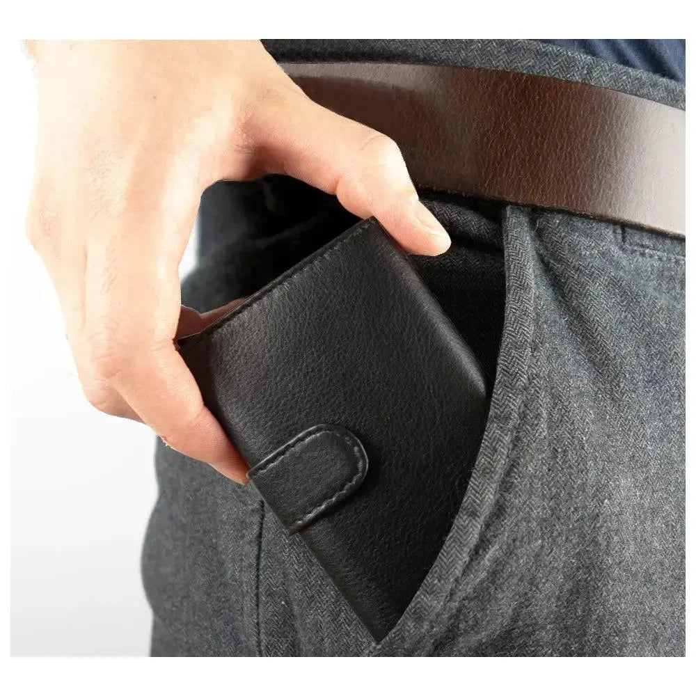 POP-UP Kartenetui aus Leder – Platz für 11 Karten – Scheinfach – RFID-Schutz | VO24