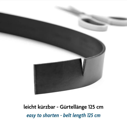 Ratschengürtel Leder Herren – Automatikschließe 35mm – 125cm kürzbar – 40 Designs | ATG