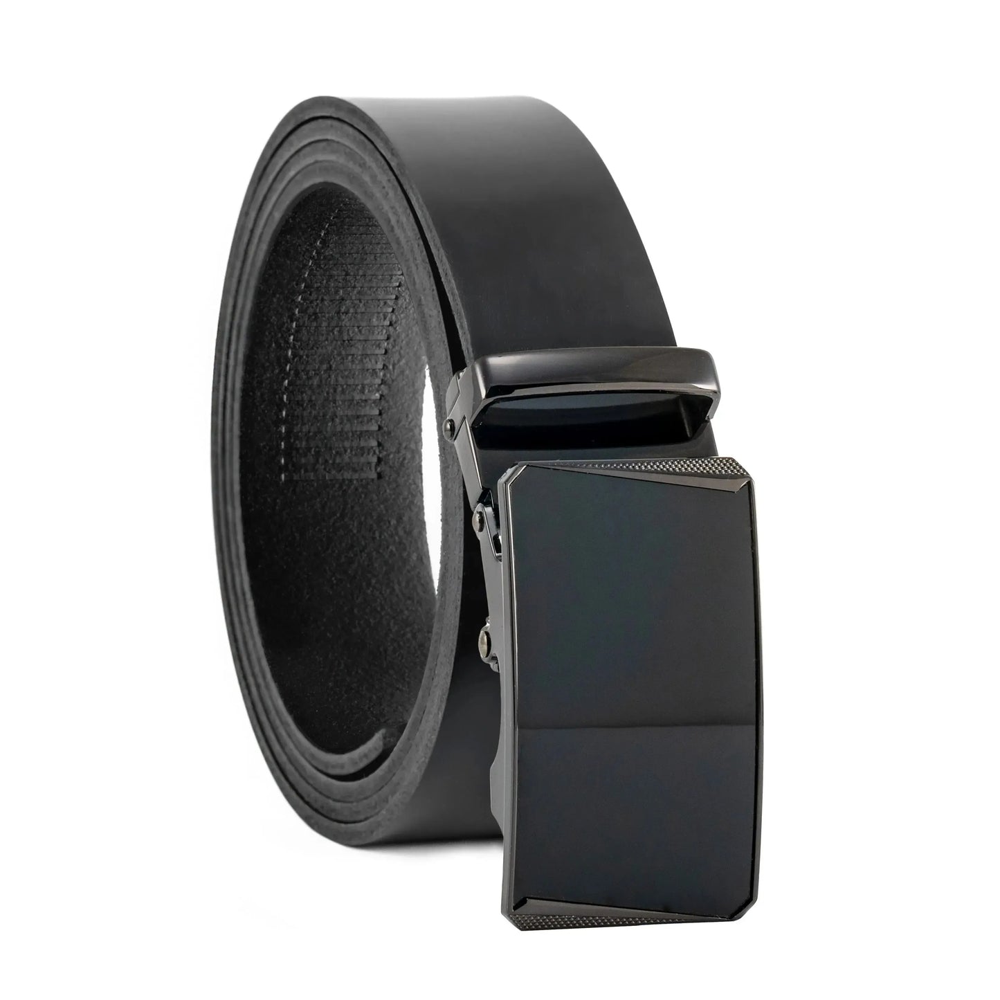 Ratschengürtel aus Leder mit Automatikschließe – Breite 35mm – Bundgröße 125cm, kürzbar | ATG
