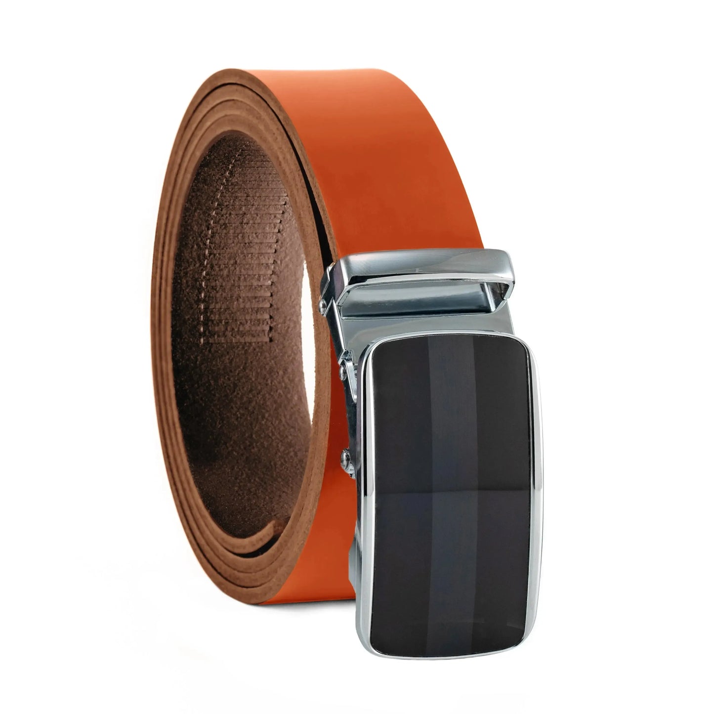 Ratschengürtel aus Leder mit Automatikschließe – Breite 35mm – Bundgröße 125cm, kürzbar | ATG