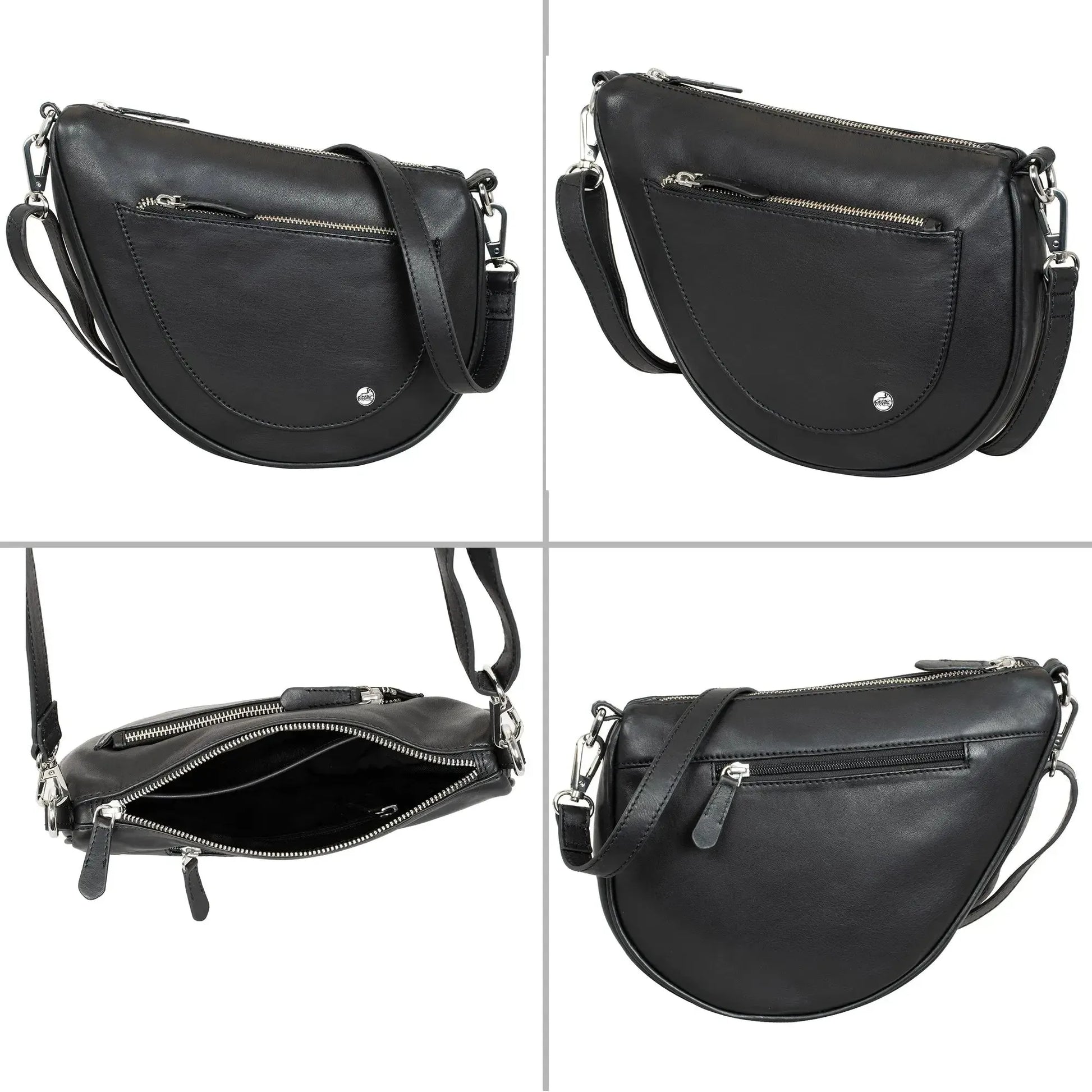 Umhängetasche Leder – Clutch und Crossbody-Bag – mit abnehmbarem, verstellbarem Riemen | Modell Vicenza