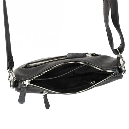 Umhängetasche Leder – Clutch und Crossbody-Bag – mit abnehmbarem, verstellbarem Riemen | Modell Vicenza