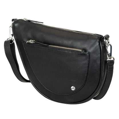 Umhängetasche Leder – Clutch und Crossbody-Bag – mit abnehmbarem, verstellbarem Riemen | Modell Vicenza