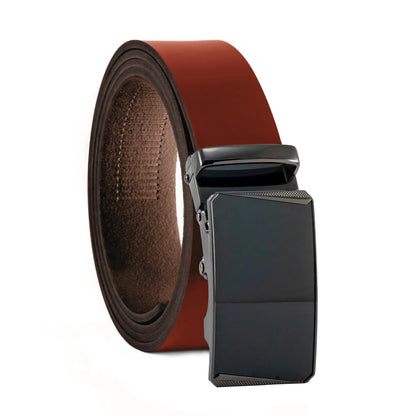 Ratschengürtel aus Leder mit Automatikschließe – Breite 35mm – Bundgröße 125cm, kürzbar | ATG