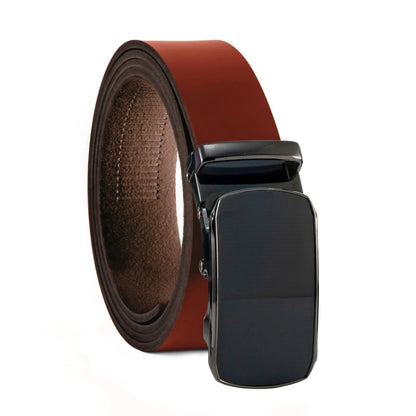 Ratschengürtel aus Leder mit Automatikschließe – Breite 35mm – Bundgröße 125cm, kürzbar | ATG