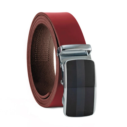 Ratschengürtel aus Leder mit Automatikschließe – Breite 35mm – Bundgröße 125cm, kürzbar | ATG