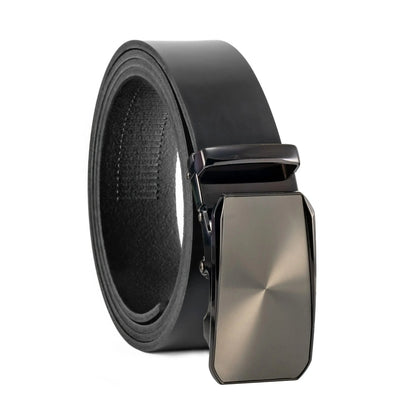 Ratschengürtel aus Leder mit Automatikschließe – Breite 35mm – Bundgröße 125cm, kürzbar | ATG