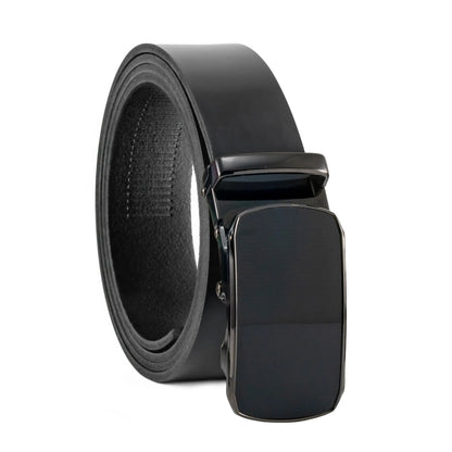 Ratschengürtel aus Leder mit Automatikschließe – Breite 35mm – Bundgröße 125cm, kürzbar | ATG