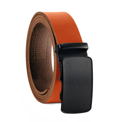 Ratschengürtel aus Leder mit Automatikschließe – Breite 35mm – Bundgröße 125cm, kürzbar | ATG