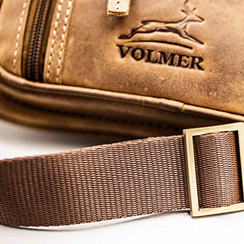 Bauchtasche Leder für Damen und Herren im Vintage-Look - 1 großes Fach | BagMi